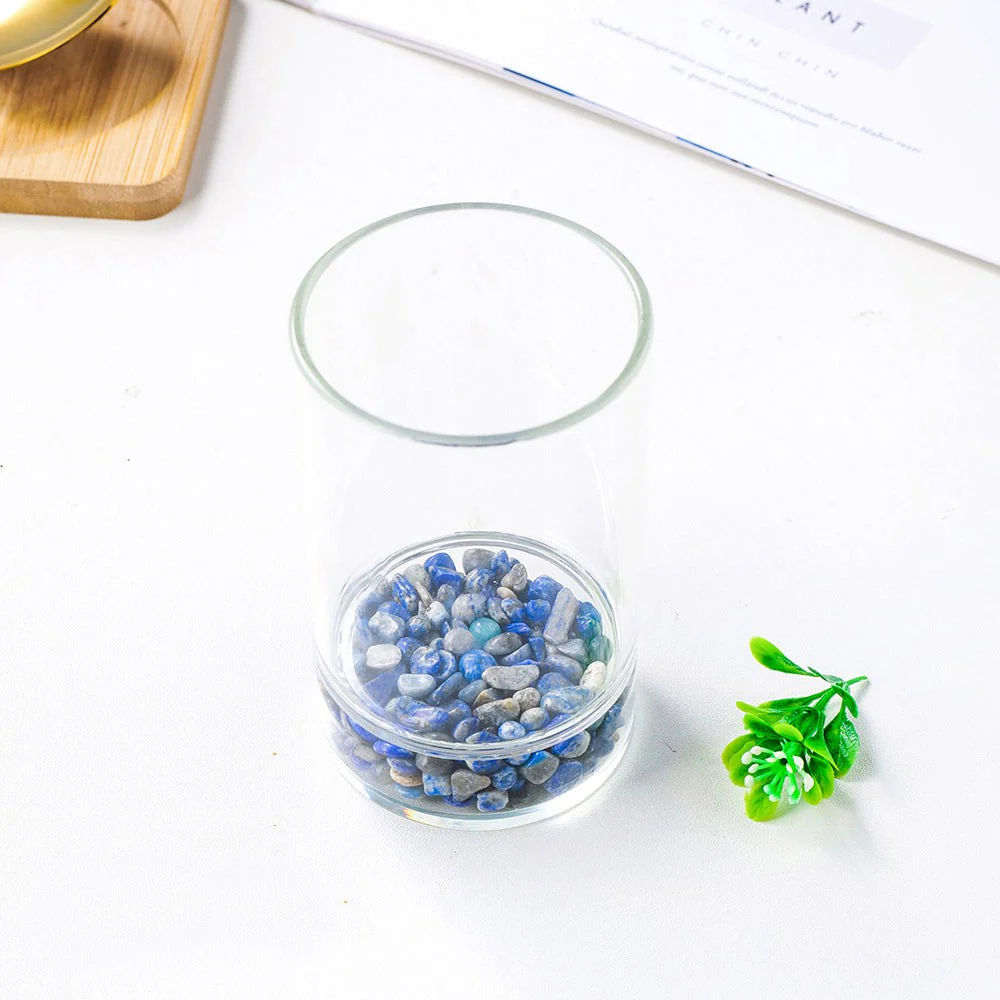 Natural Gemstone Glass Water Cup - Image 12