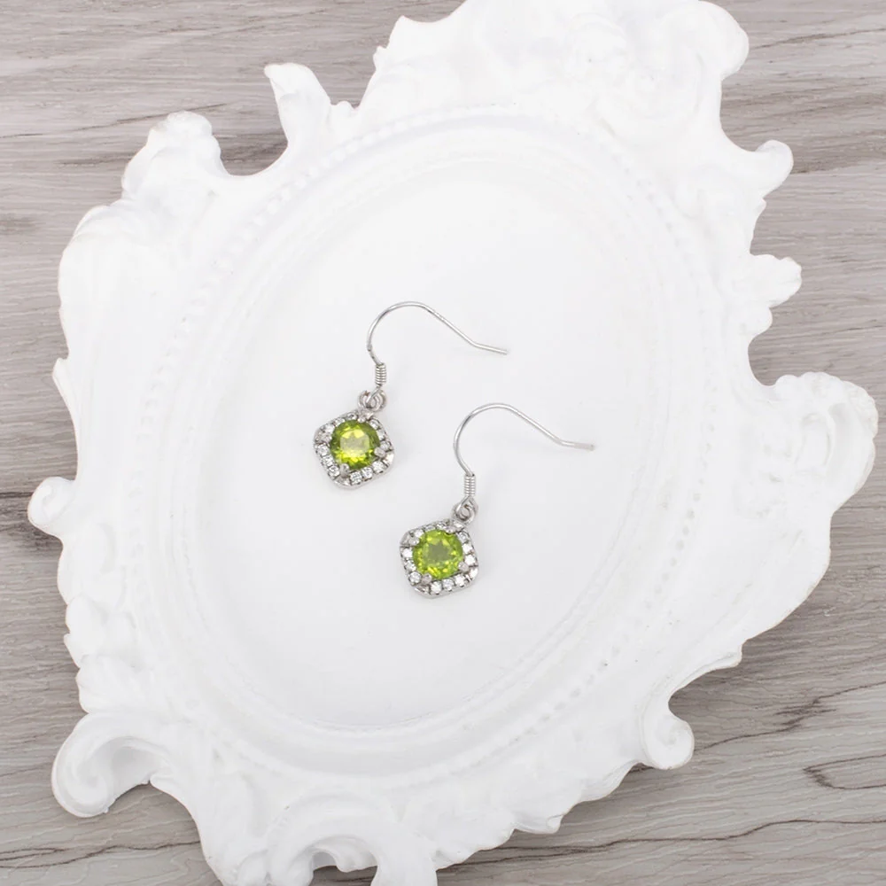Natural Peridot Stone Jewelry Set - Image 4