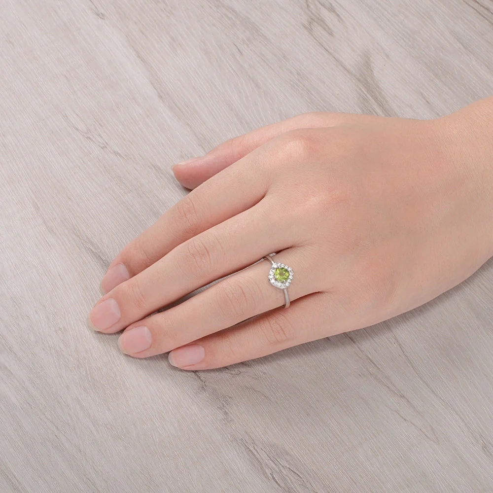 Natural Peridot Stone Jewelry Set - Image 5