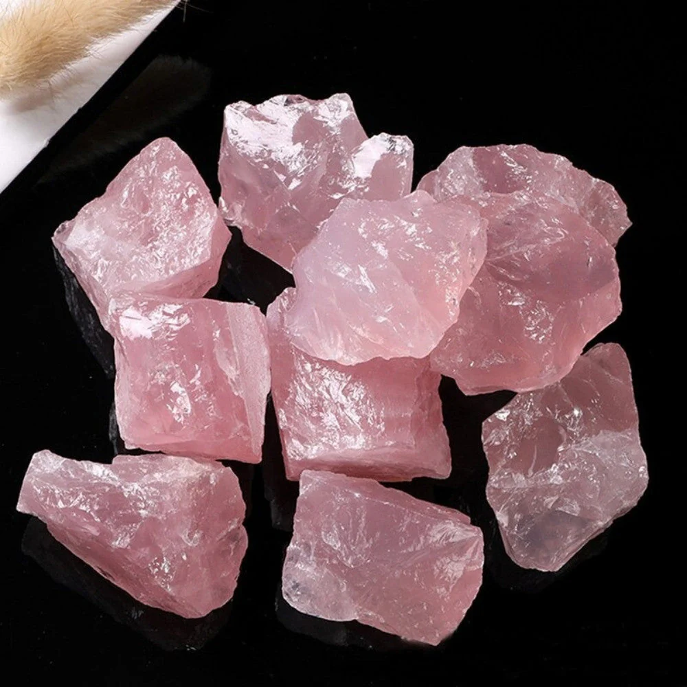 Natural Pink Rose Quartz Crystals - Image 3
