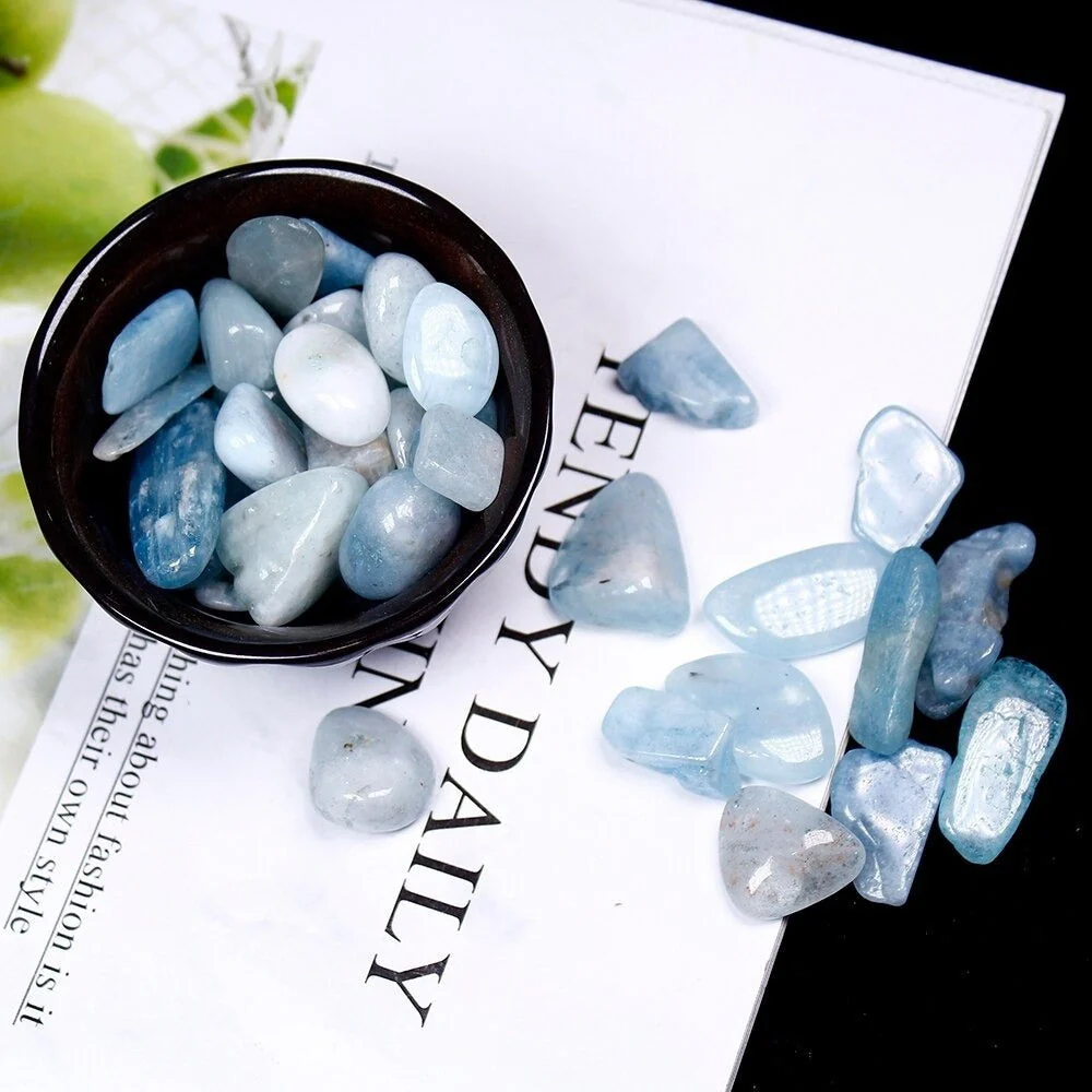 Natural Polished Aquamarine Stones - Image 3