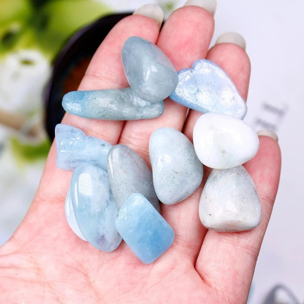 Natural Polished Aquamarine Stones - Image 4