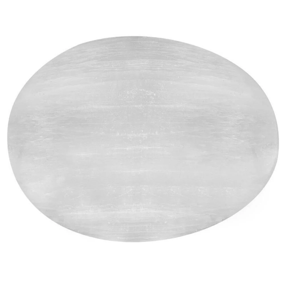 Natural Selenite Palm Stone - Image 4