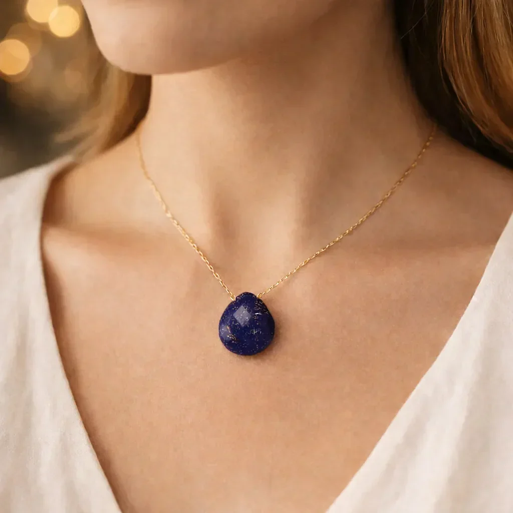 Natural Stone Water Drop Pendant — Embrace Serenity and Strength - Image 6