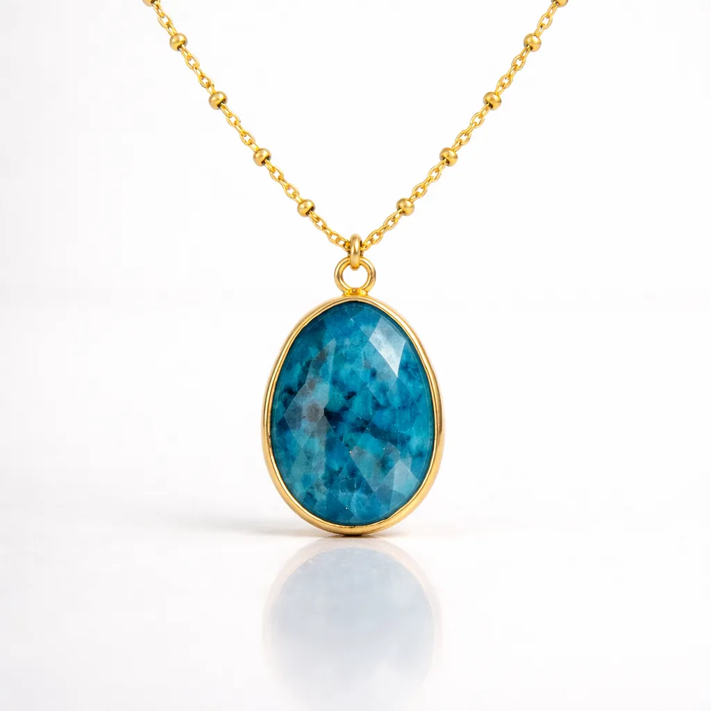Natural Stone Wrapped Faceted Water Drop Pendant — Capture the Essence of Healing Energy - Image 10