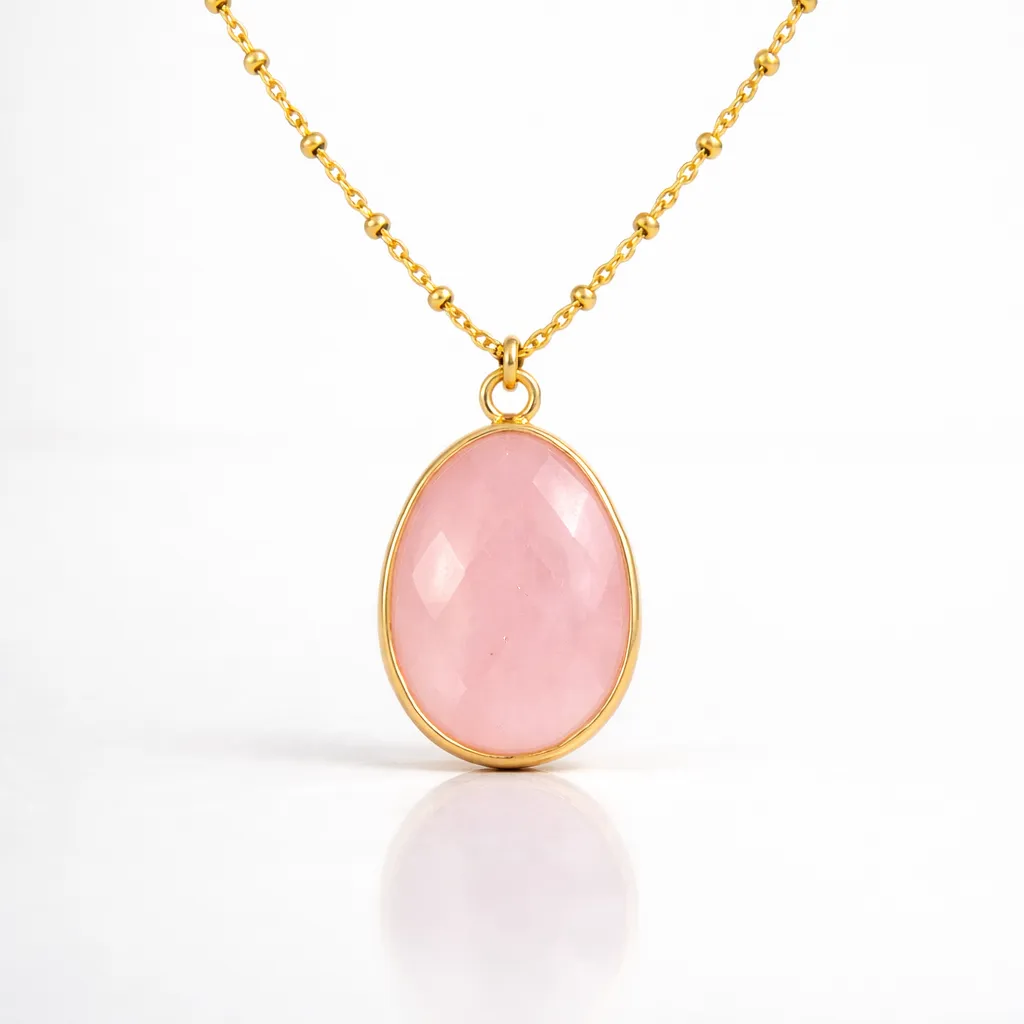 Natural Stone Wrapped Faceted Water Drop Pendant — Capture the Essence of Healing Energy - Image 7