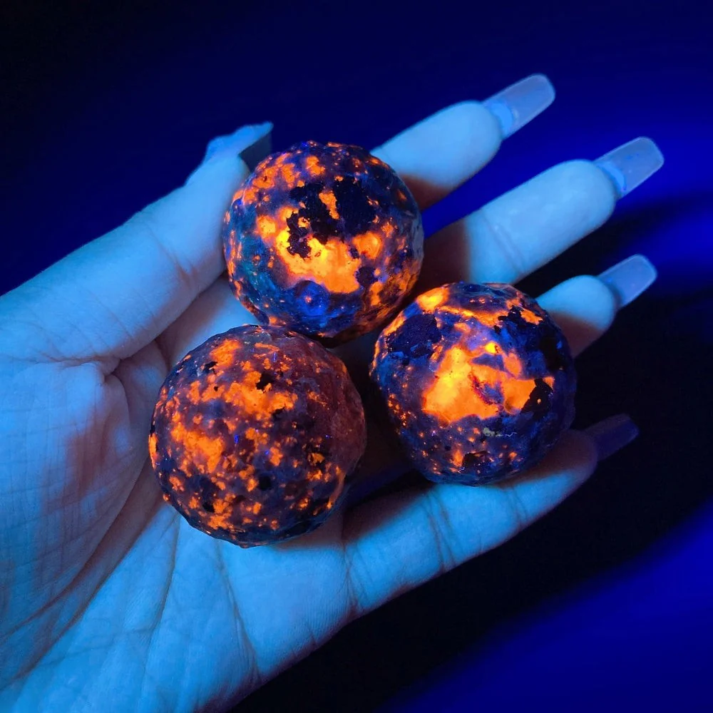 Natural Yooperlite Glowing Moon Sphere - Image 6