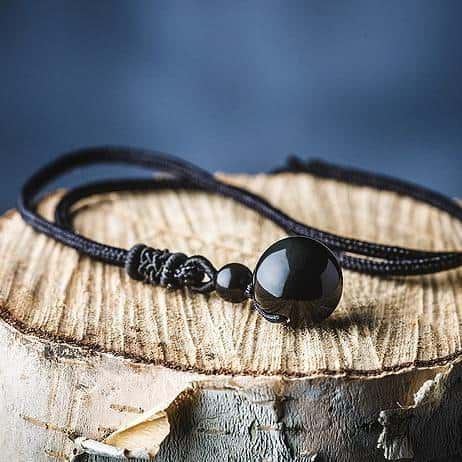 Obsidian Stone Necklace - Image 5