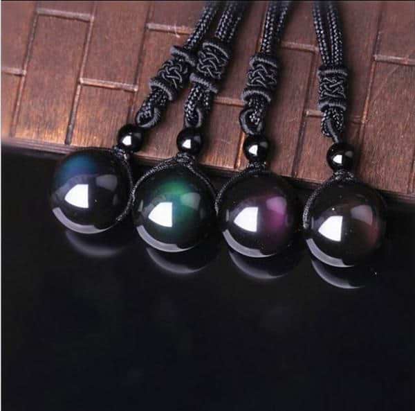 Obsidian Stone Necklace - Image 7