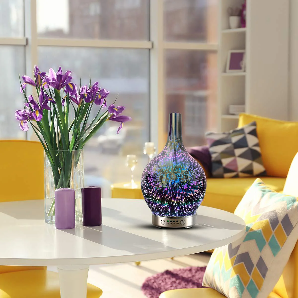 Oil Aroma Diffuser 3D Glass - Image 3
