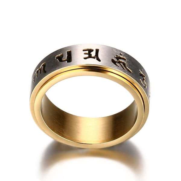 Om Mani Padme Hum Spinning Ring - Image 4
