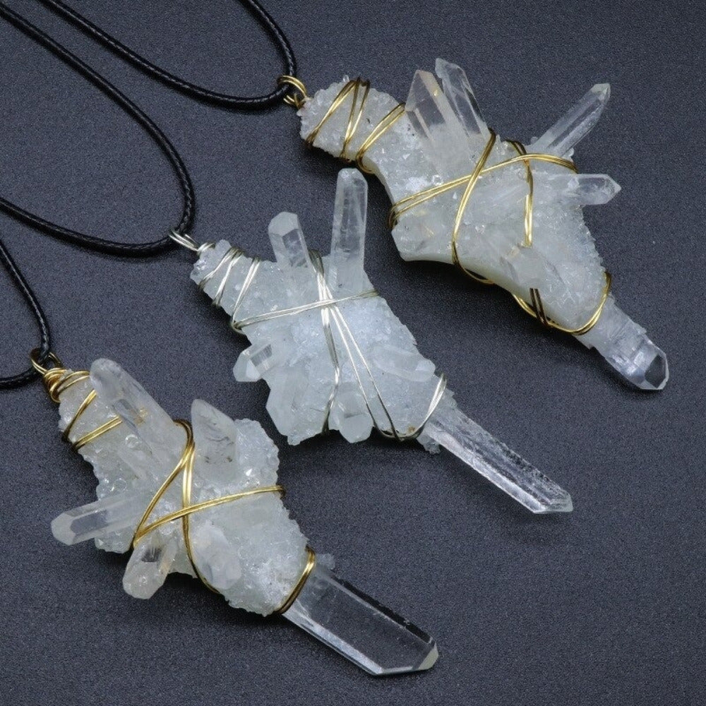 Pillar Clear Quartz Necklace - Image 3