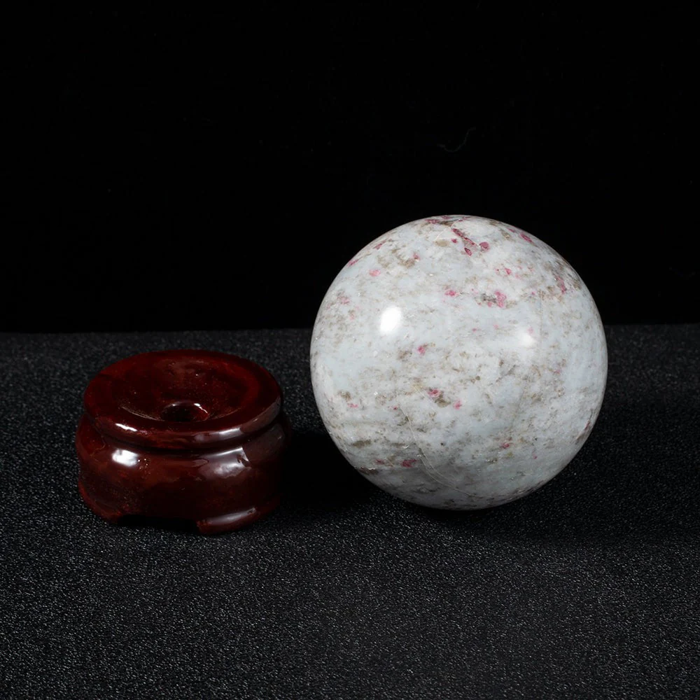Pink Tourmaline Crystal Sphere - Image 2