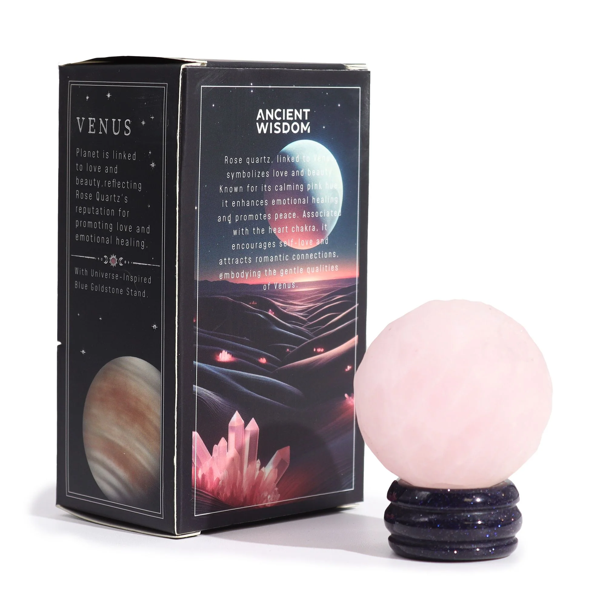 Planet Gemstones on Sola Goldstone Stand – Celestial Energy - Image 10