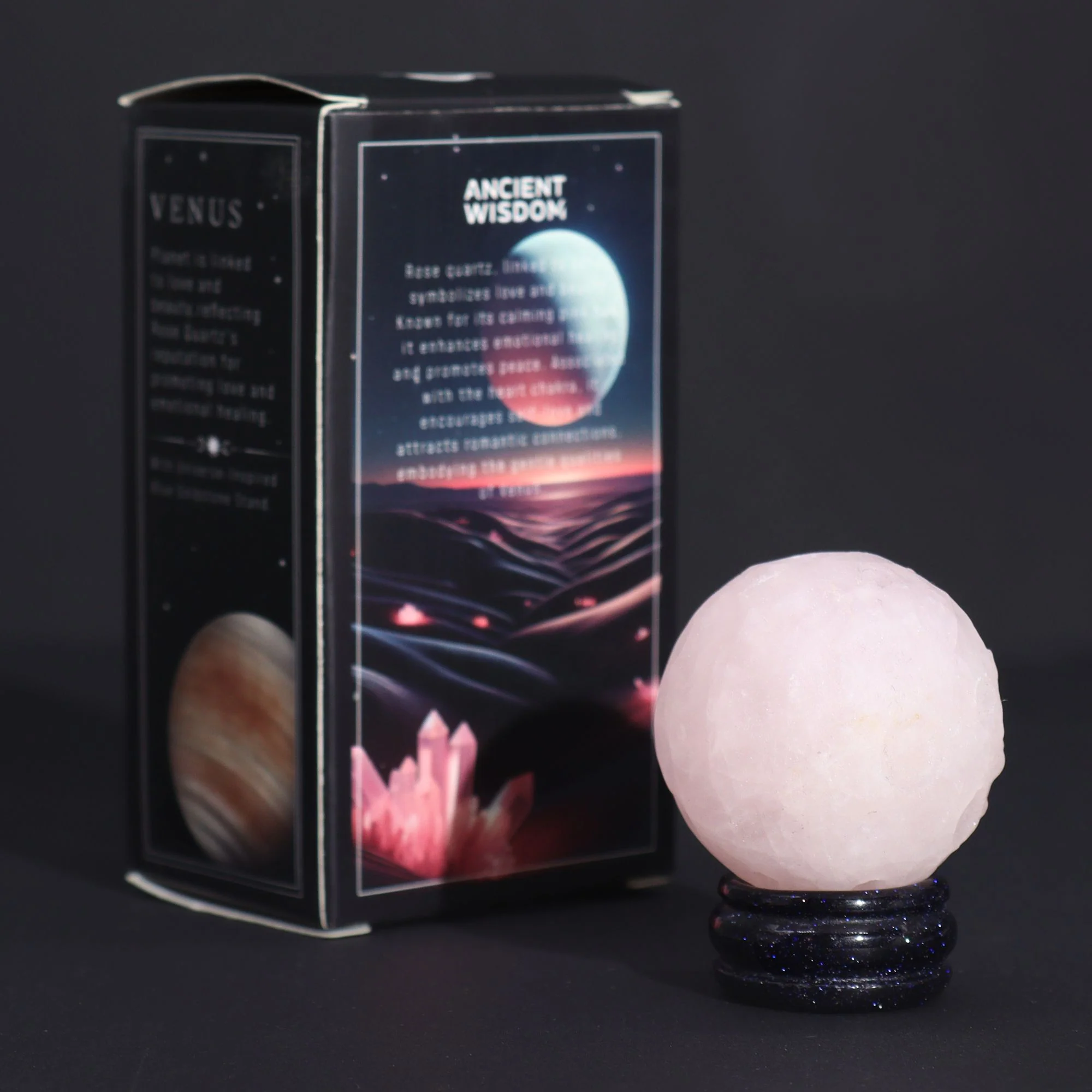 Planet Gemstones on Sola Goldstone Stand – Celestial Energy - Image 3