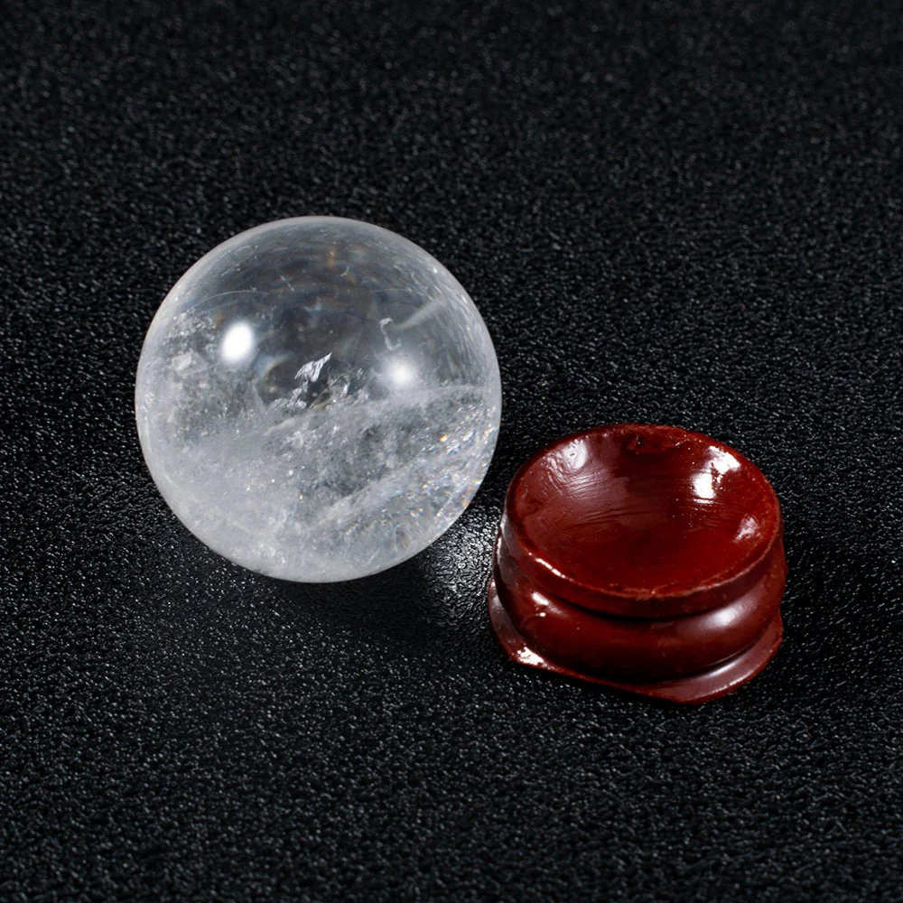 Polished Clear Quartz Crystal Ball - Image 3