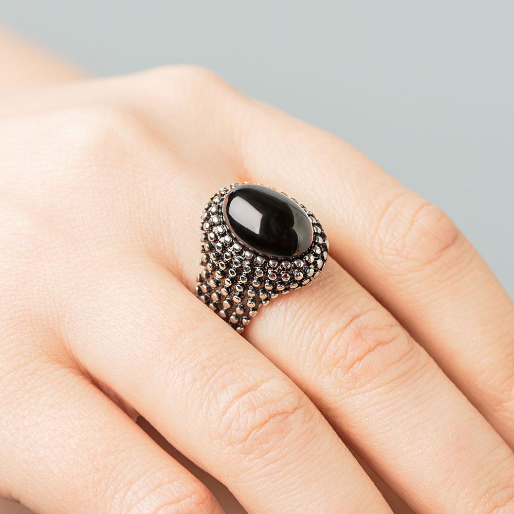 Protection Obsidian Gemstone Ring - Image 3
