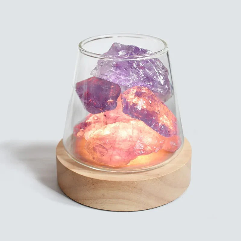 Raw Gemstone Essential Oil Diffuser With Light - Image 10