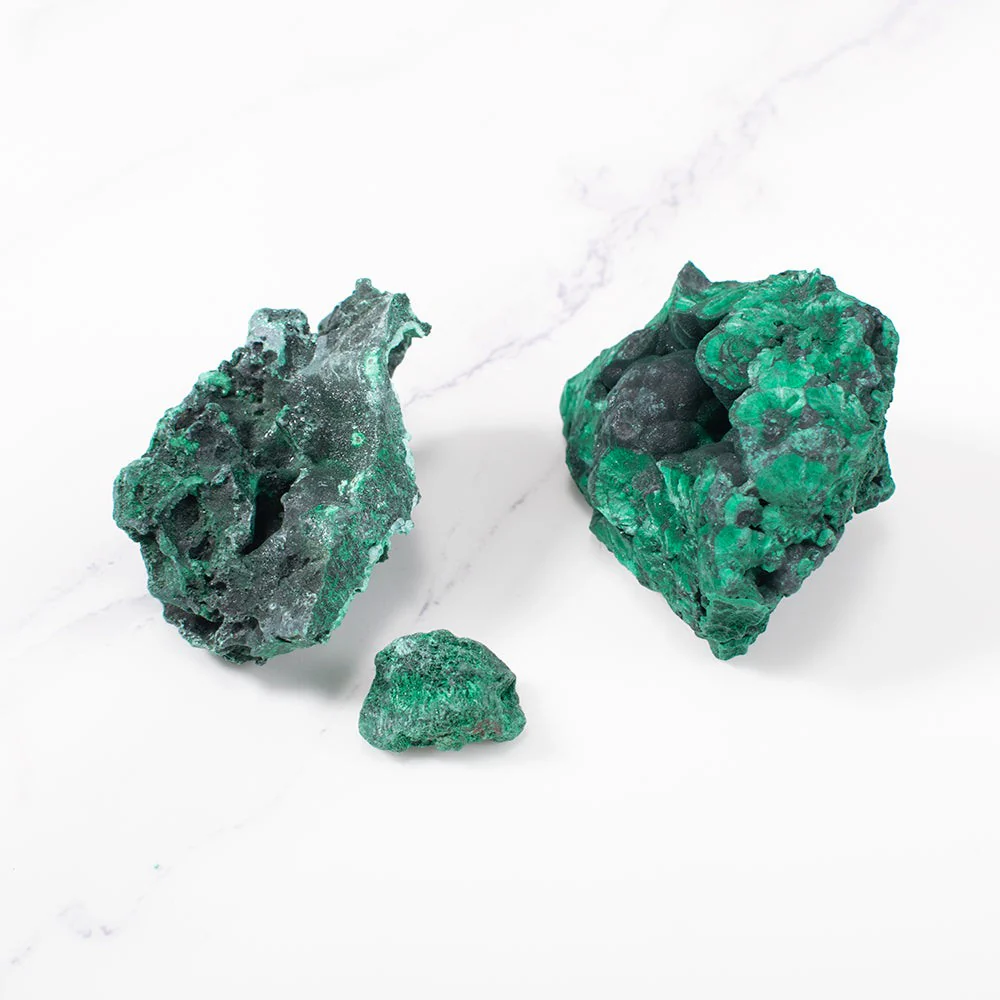 Raw Green Malachite Stones - Image 3