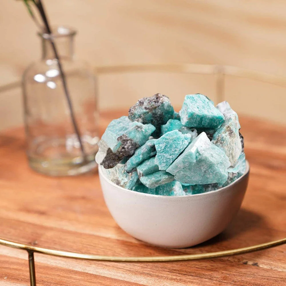 Raw Natural Amazonite Stones - Image 4