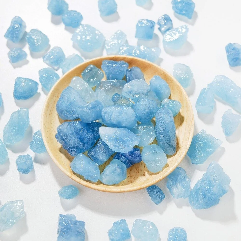 Raw Natural Aquamarine Stones - Image 3