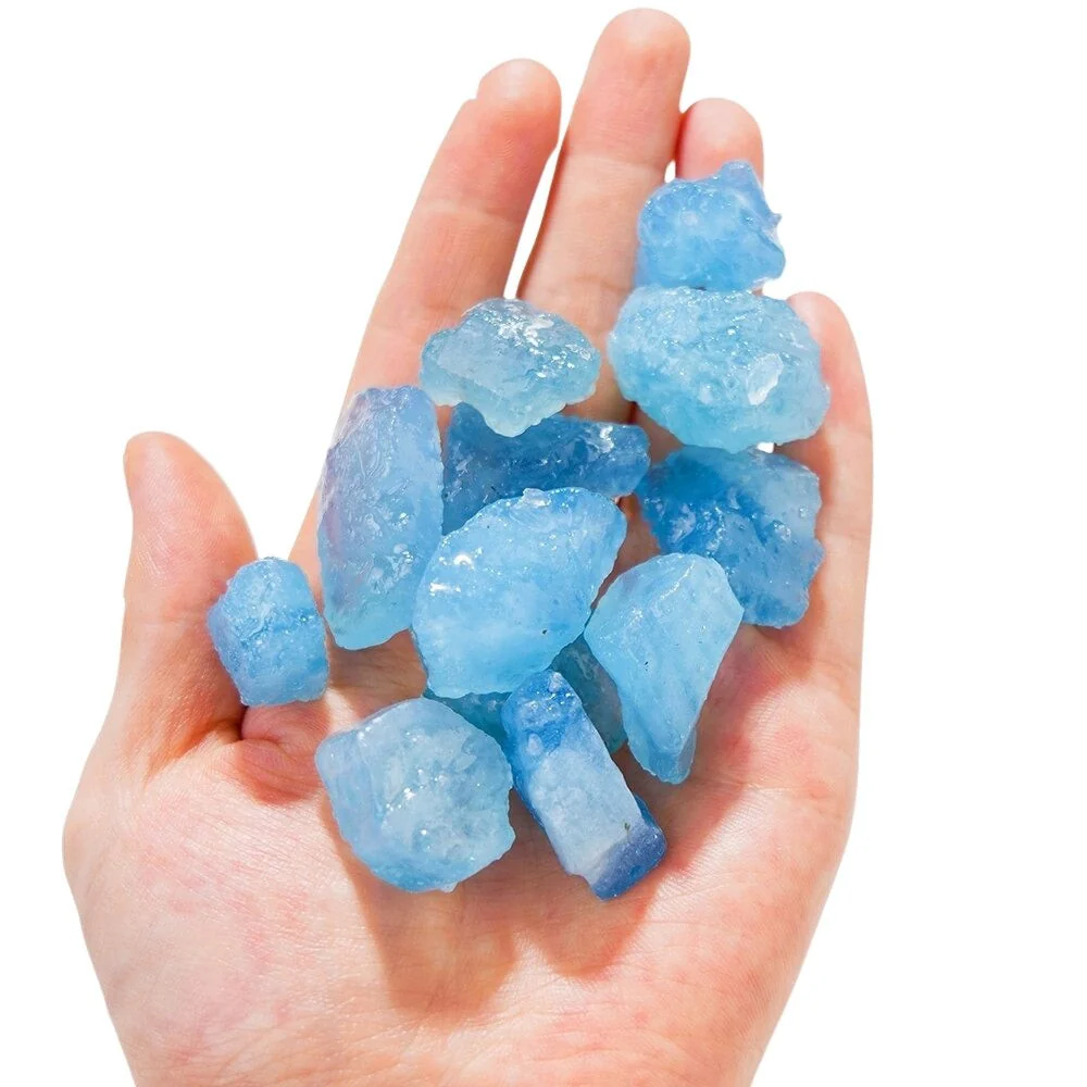 Raw Natural Aquamarine Stones - Image 5