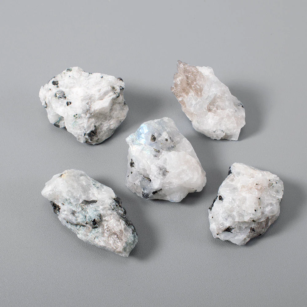 Raw Natural White Moonstone Stones - Image 5
