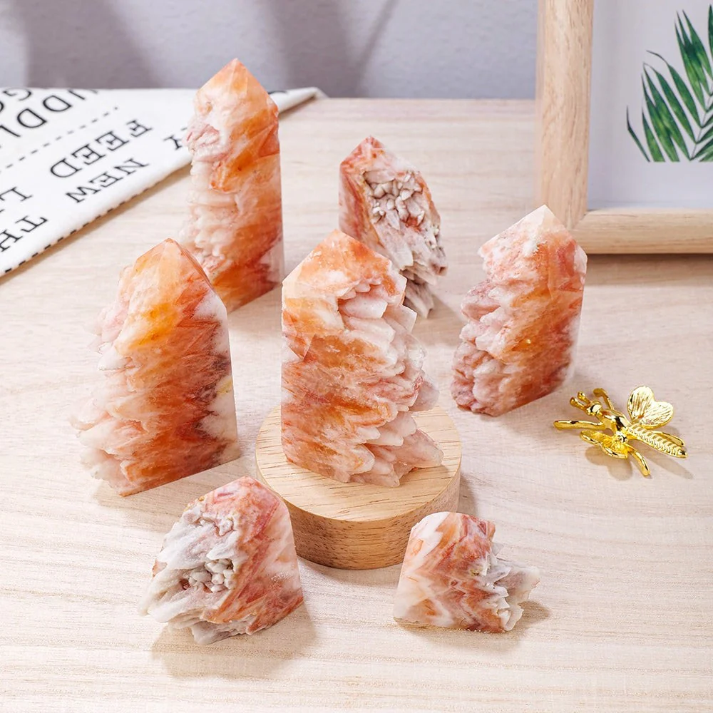 Red Tooth Agate Crystal Tower - Image 4
