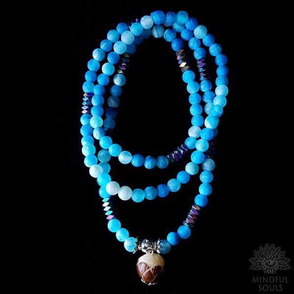 Relaxing Blue Onyx Stone Mala - Image 10