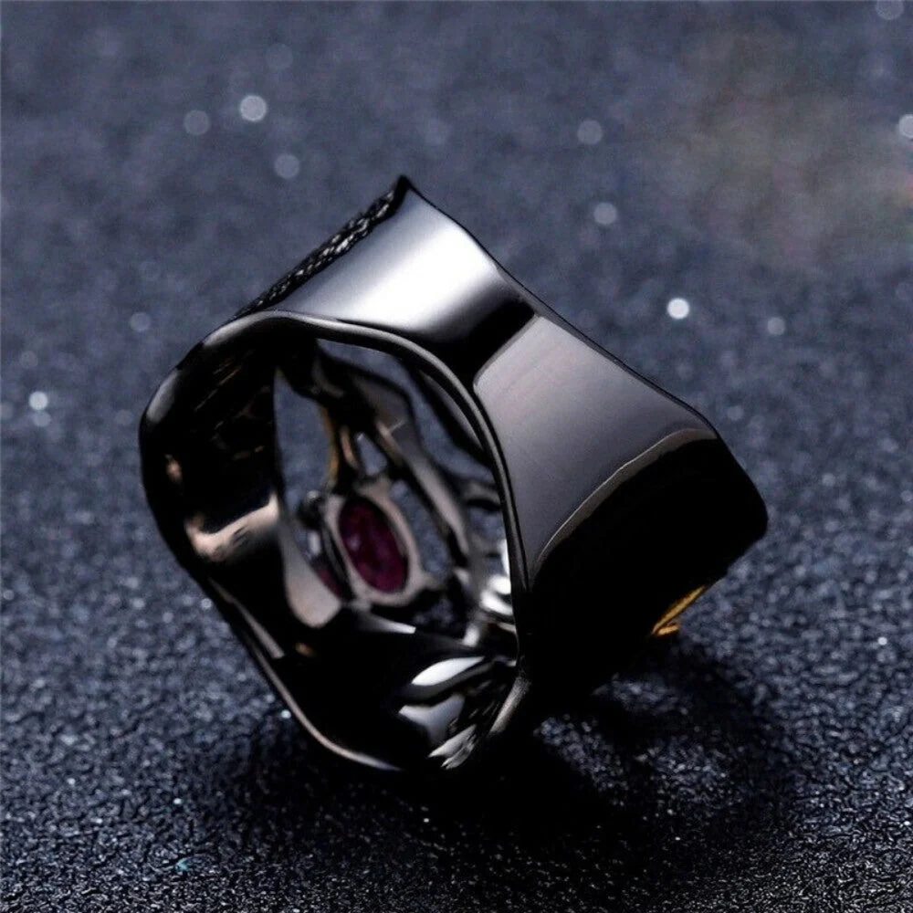 Retro Red Garnet Ring - Image 2