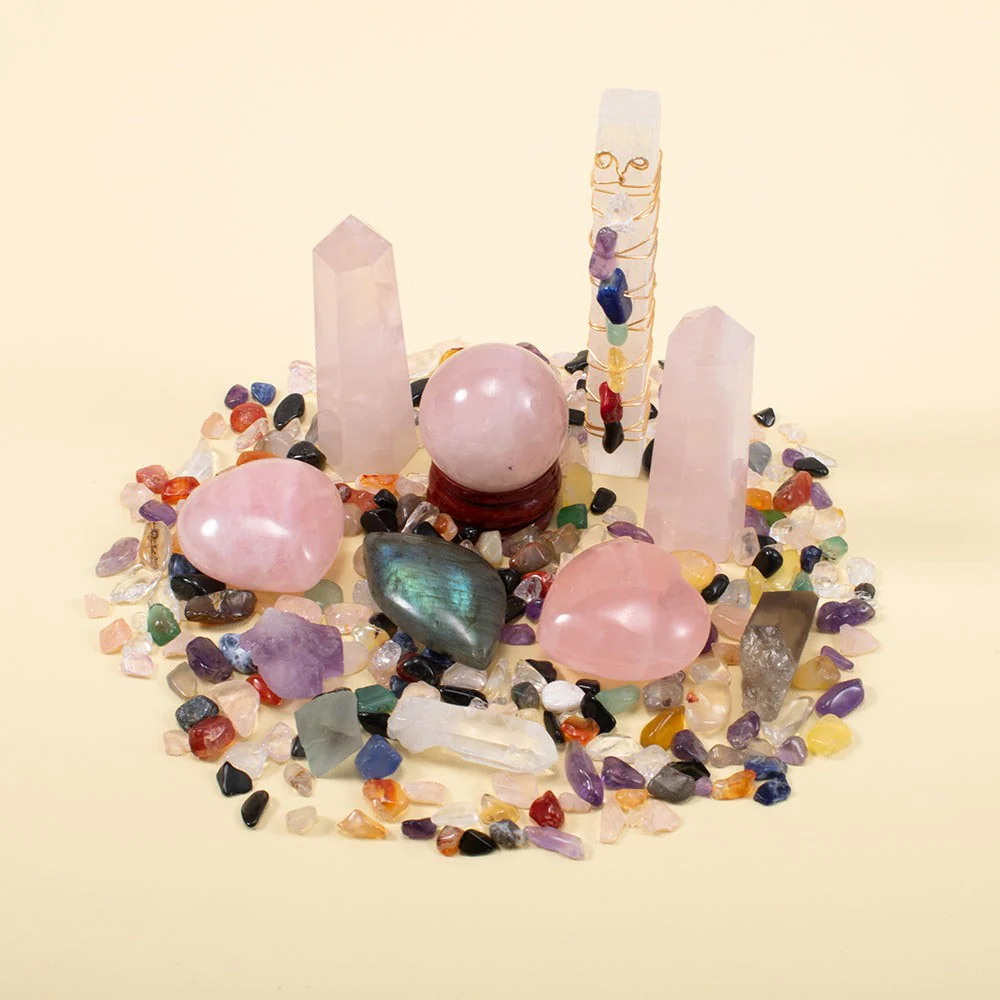 Rose Quartz Love Energy Crystal Set - Image 10