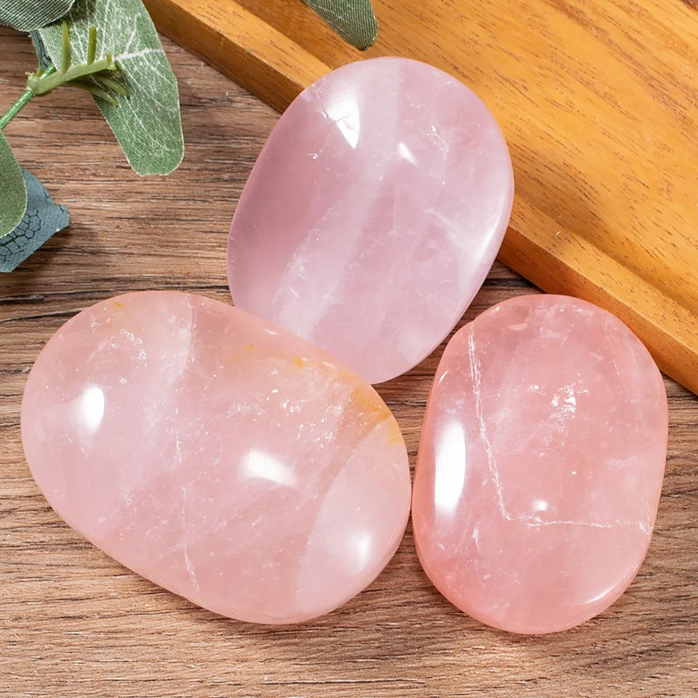 Rose Quartz Palm Stone - Image 2