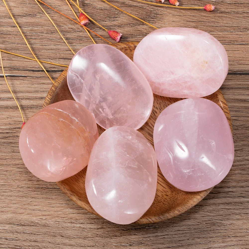 Rose Quartz Palm Stone - Image 3