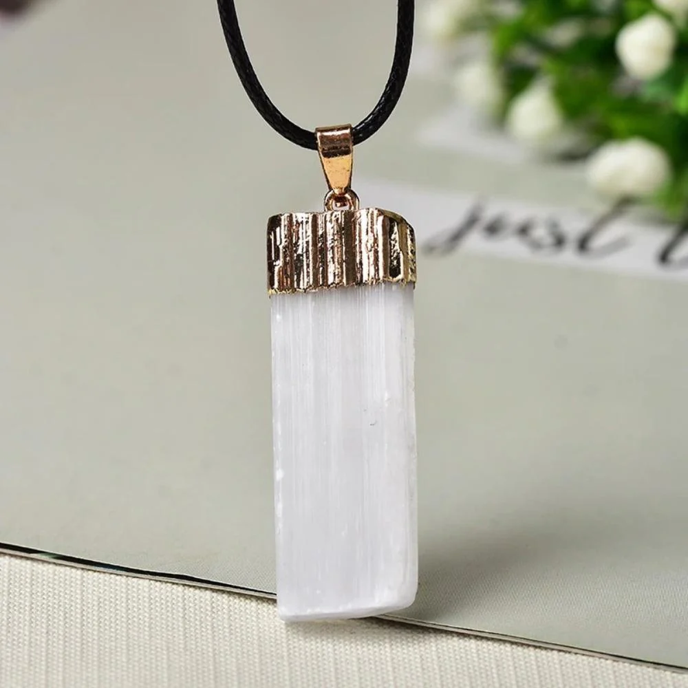 Selenite Energy Gemstone Pendant - Image 3