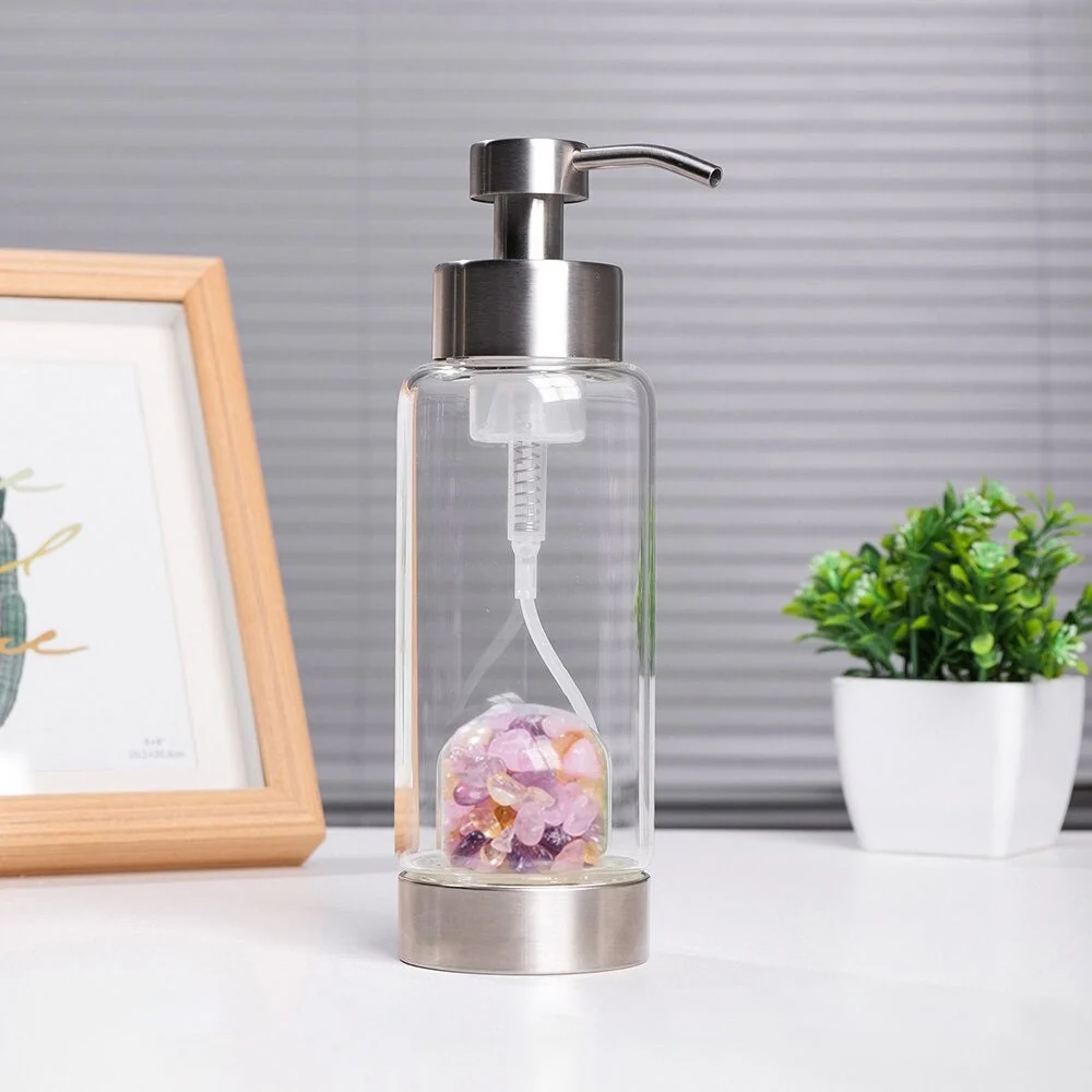 Shampoo & Soap Crystal Bottle Dispenser - Image 5