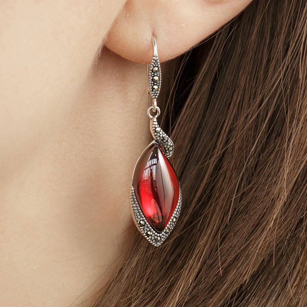 Silver Feminine Charm Earrings - Image 2