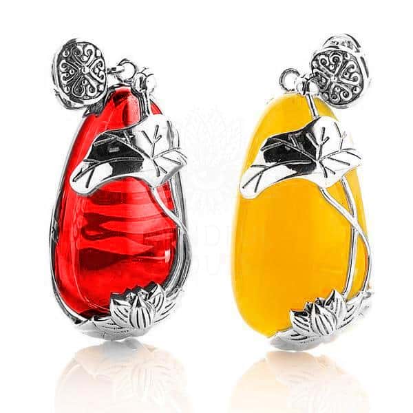 Silver Lotus Necklace - Image 3