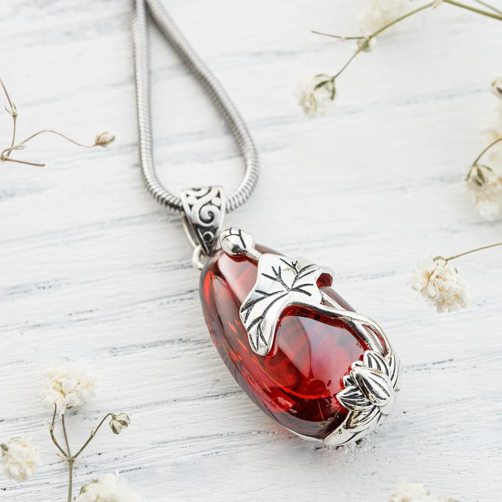Silver Lotus Necklace - Image 7