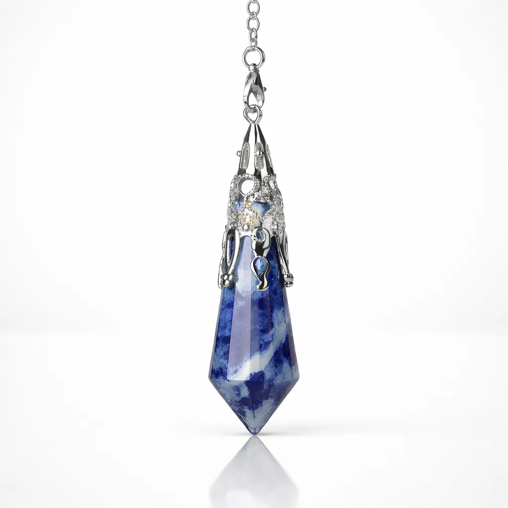 Silver-Plated Copper Retro Pattern Pendant — Timeless Elegance with Healing Energy - Image 5
