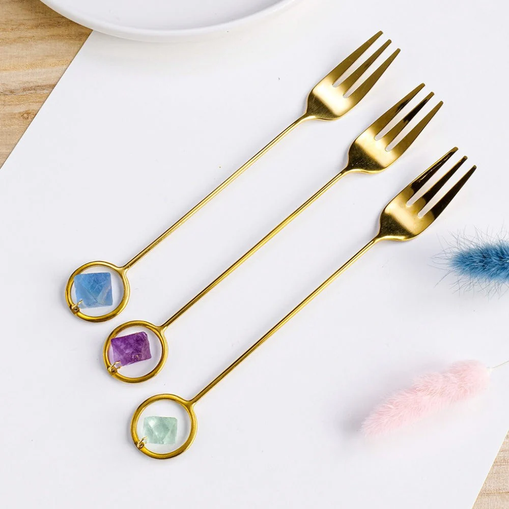 Small Natural Crystal Fork - Image 2