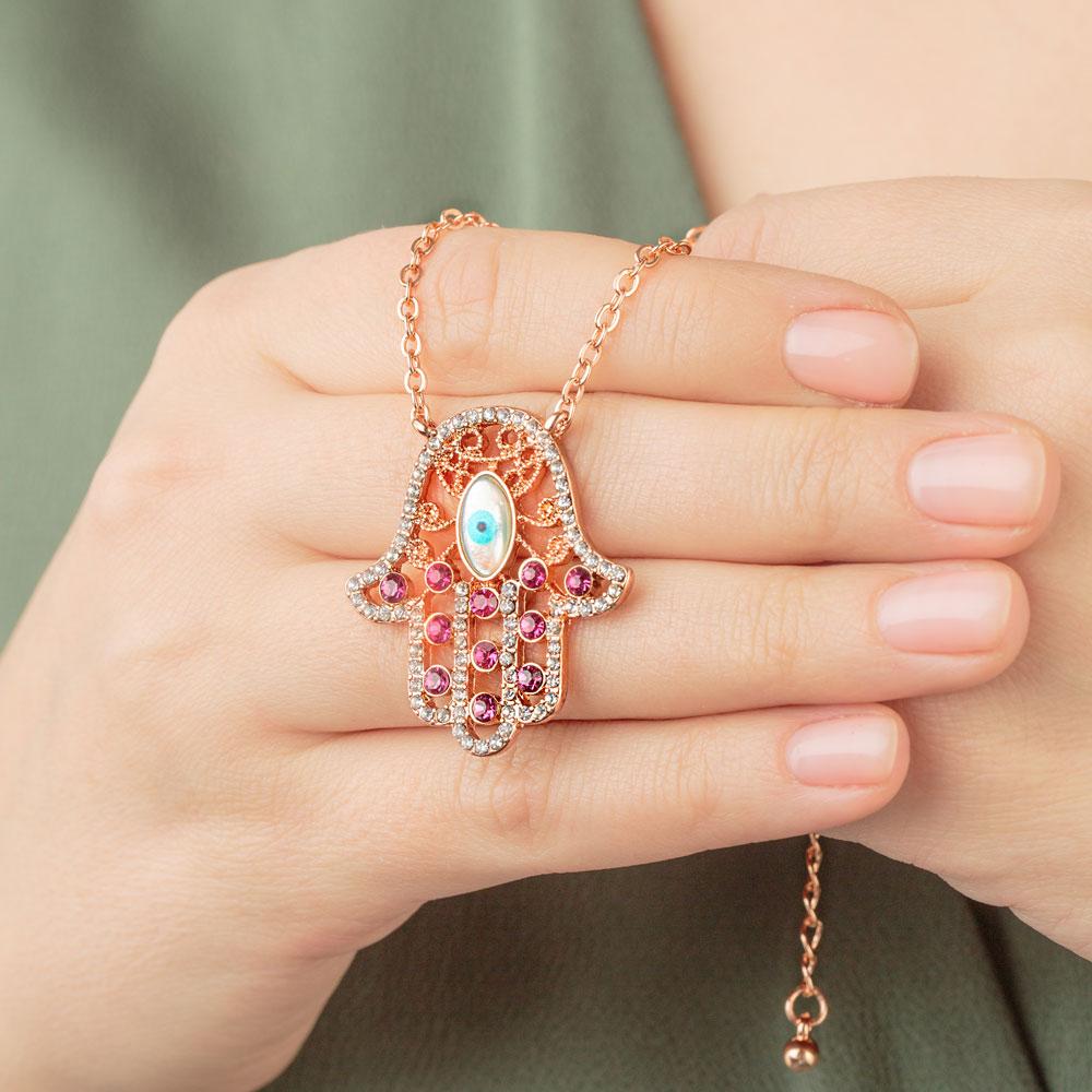 Hamsa Eye Necklace - Image 2