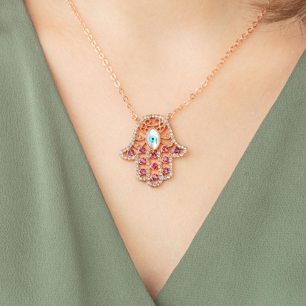 Hamsa Eye Necklace - Image 3