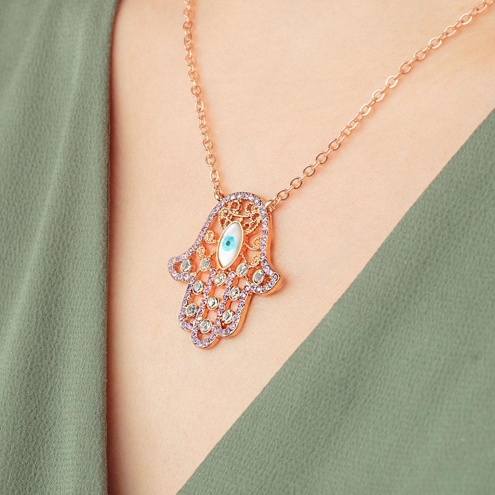 Hamsa Eye Necklace - Image 4