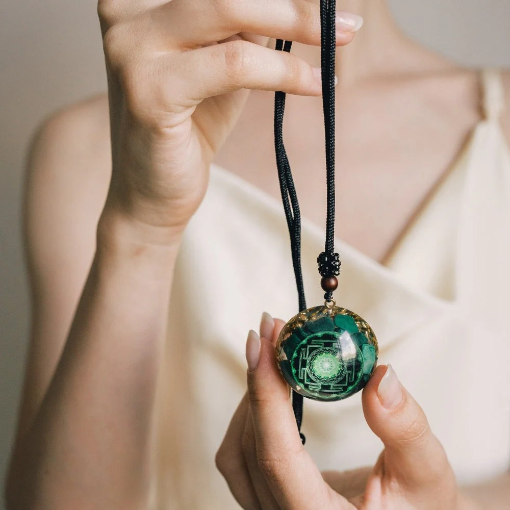 Spiritual Protection Orgonite Necklace - Image 2