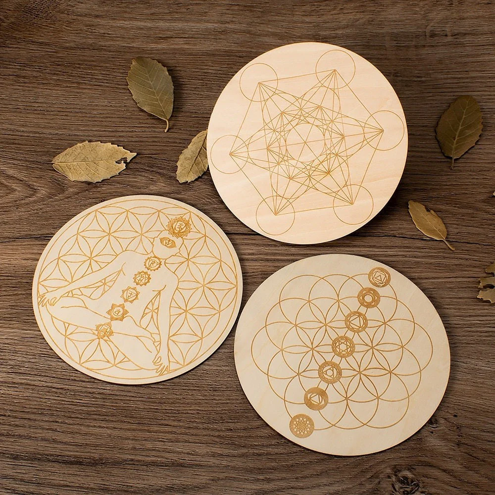 Spiritual Wooden Crystal Grid