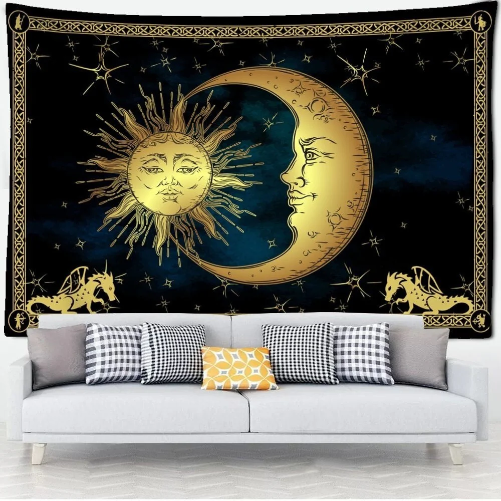 Sun and Moon Wall Tapestry - Image 3