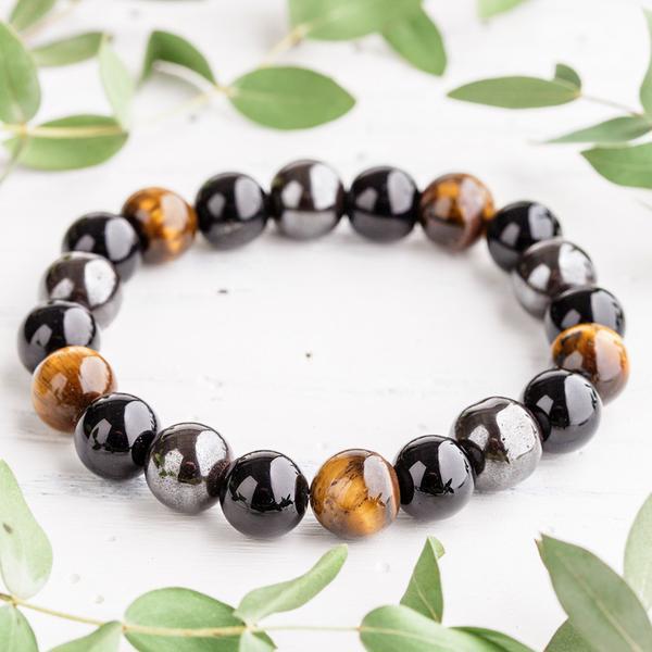 Triple Stone Protection Bracelet - Image 4