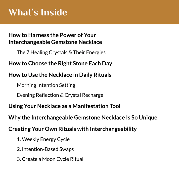 The Empowerment Guide for Your Interchangeable Gemstone Necklace - Image 2