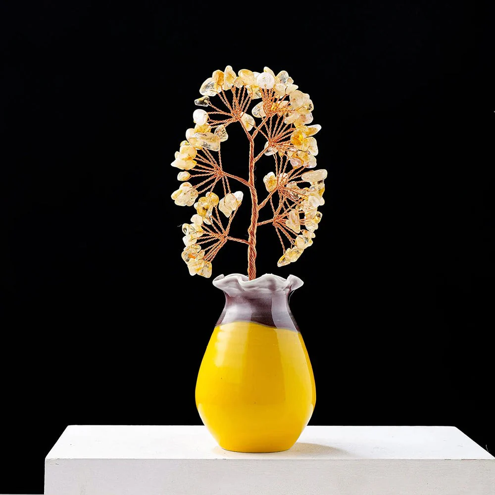 Tree of Life Crystals with Ceramic Vase - Image 6
