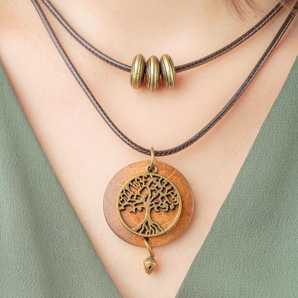 Wooden Tree of Life Necklace - Image 2